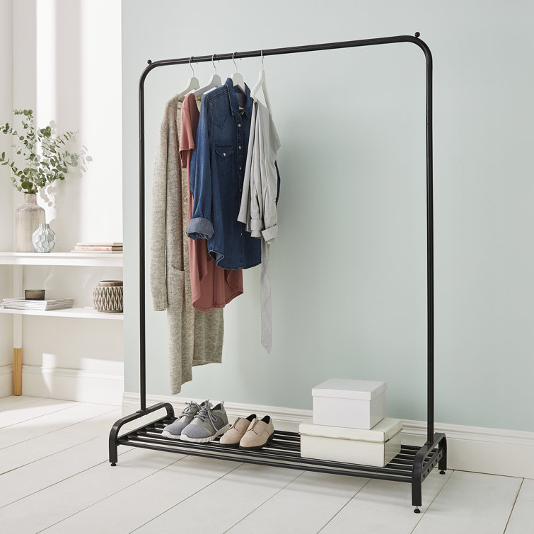 Wayfair Basics™ Bouffard 120cm Wide Clothes Stand With Shoe Rack
